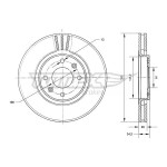 TOMEX Brakes Bremsscheibe